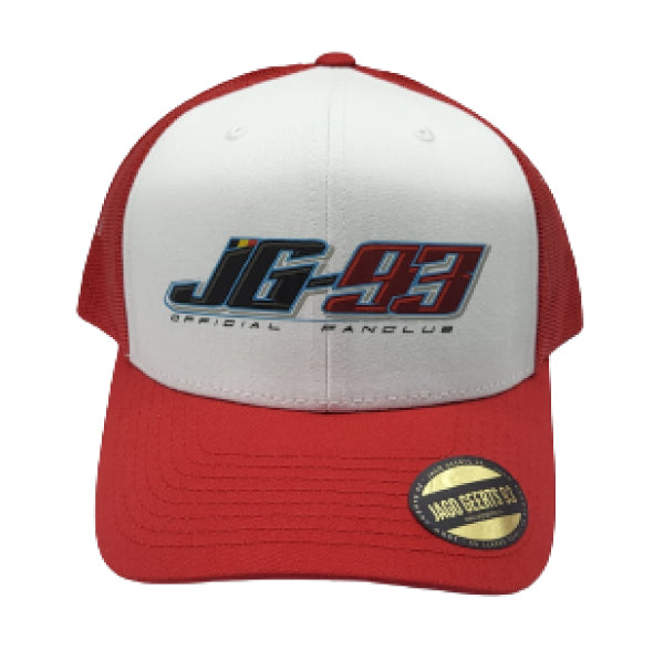 JG 93 RED/ WHITE CAP OFFICIAL FANCLUB JG93 PRINTED