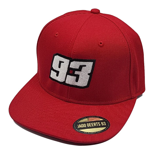 JG93 Cap Snapback #93 Red